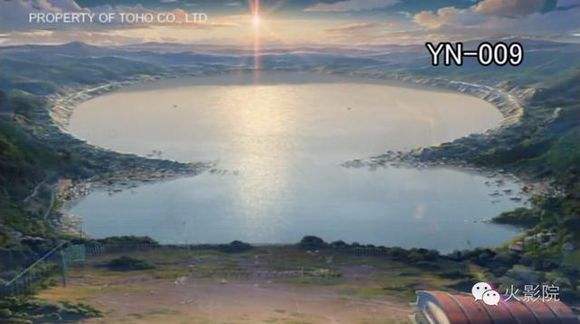 被彗星撞击后的糸守镇(图片源自网络)