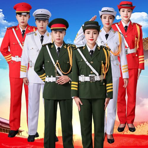军装演出服国旗班服装中学生升旗手服装国旗护卫队三军仪仗队礼服