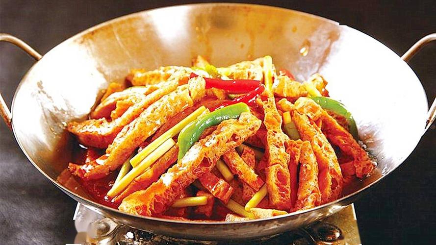 锦绣湖南,美食湘菜——干锅豆腐,脆嫩爽口,味美醇香扑