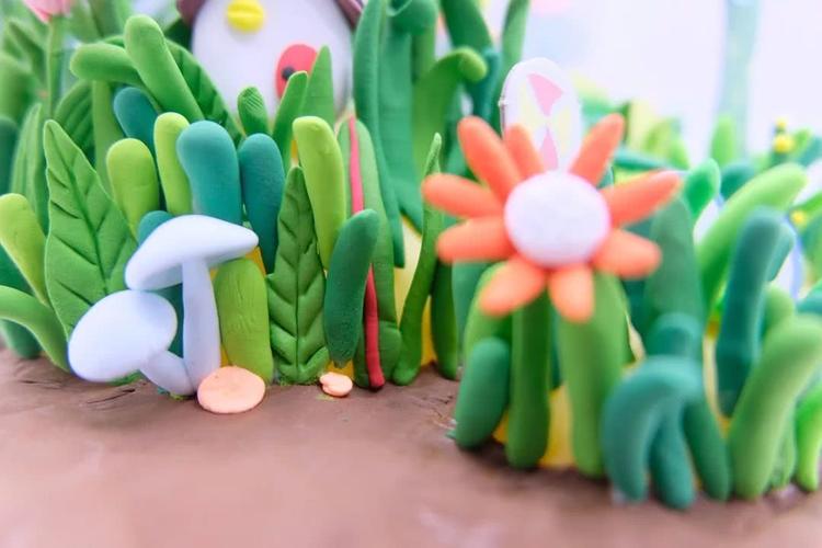 漂亮粘土手工,在家跟孩子做起来