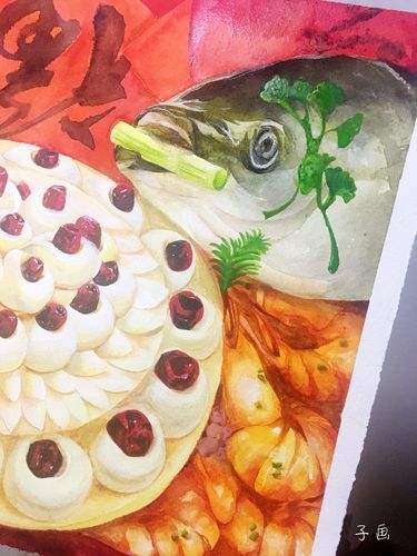 水彩 原创 年夜饭|纯艺术|绘画|钟子画水彩 - 原创