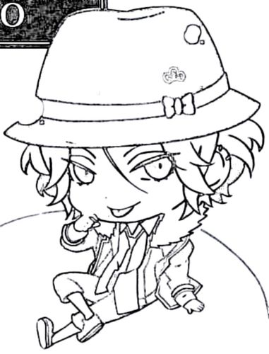 自制线稿 | 魔鬼恋人 | 逆卷礼人q版 | 同时放原图,可根据原图在描图