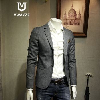 vwayzz 设计师品牌男装绅士商务休闲西装男秋冬季新款