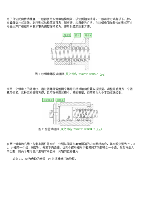(双螺母消回差的多种途径有图附说明.doc