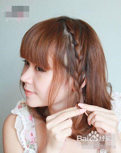 短发怎么编好看简单的短发麻花辫编发教程