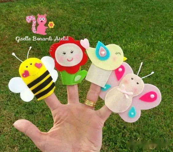 妈妈给孩子做的指偶,听起故事来立马变得更有趣味!