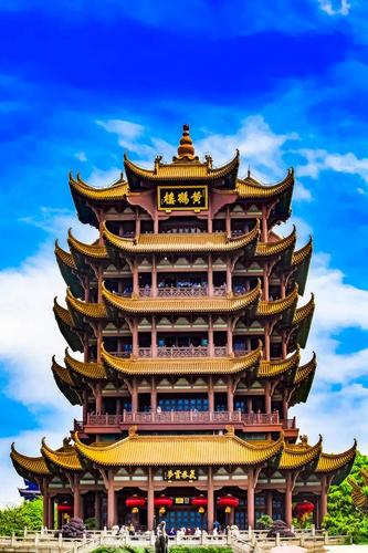武汉黄鹤楼 四大名楼 诗和远方在故乡 武汉市地标 中国式建筑 湖北