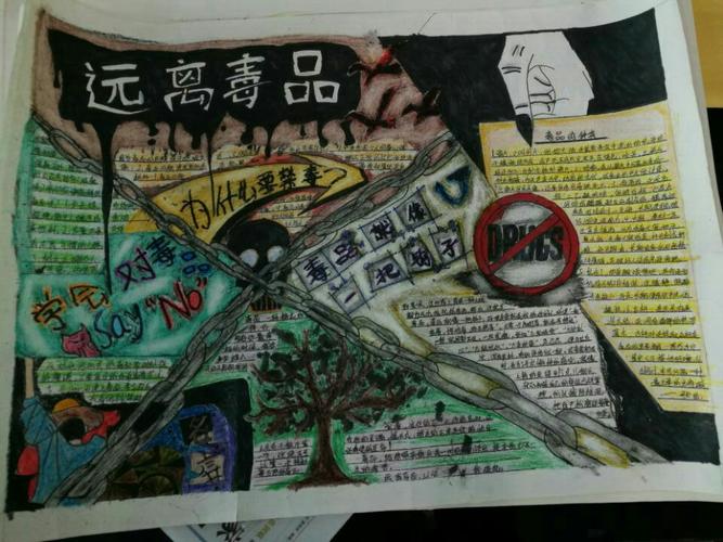 贵阳市南明区中小学2017年禁毒手抄报作品集(初中)