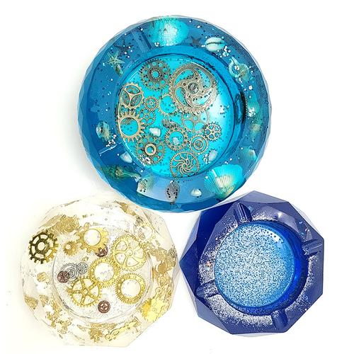 厂家直销高透明烟灰缸树脂水晶胶 烟灰缸滴胶 烟灰缸模具滴胶