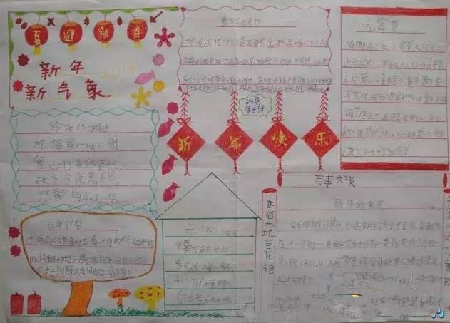 2018新年新气象手抄报图片大全