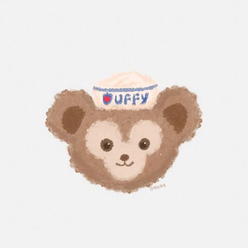 摸索着画了几个迪士尼达菲熊系列头像