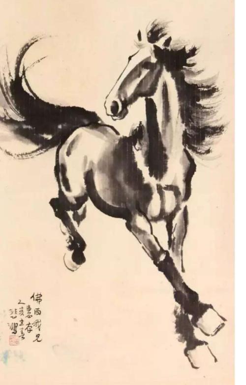 网页链接徐悲鸿画的马