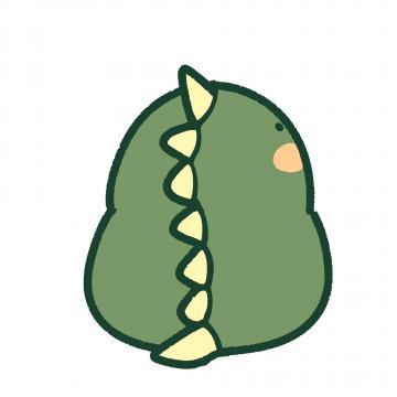 可爱q版小恐龙卡通手绘微信头像