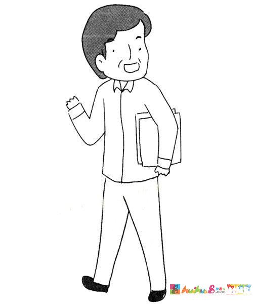 爸爸简笔画图片大全