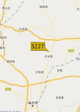 走227省道,途径沂水,沂南,至临沂