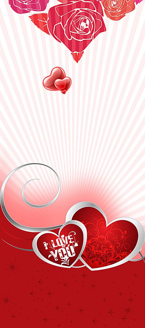 搜图123提供独家原创婚庆展架海报背景素材下载,此素材图片已被下载2