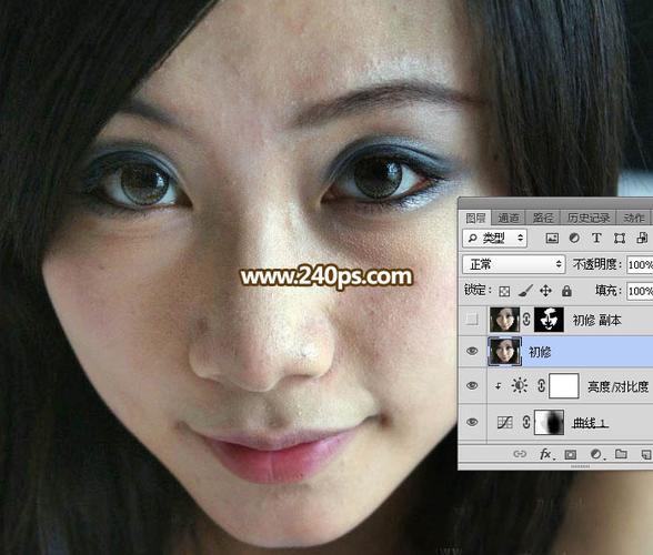photoshop如何保细节消除人物脸部的痘痘和瑕疵_ps