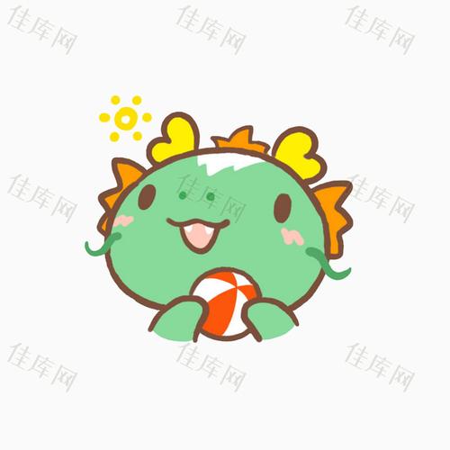神龙 龙 十二生肖 可爱 萌    