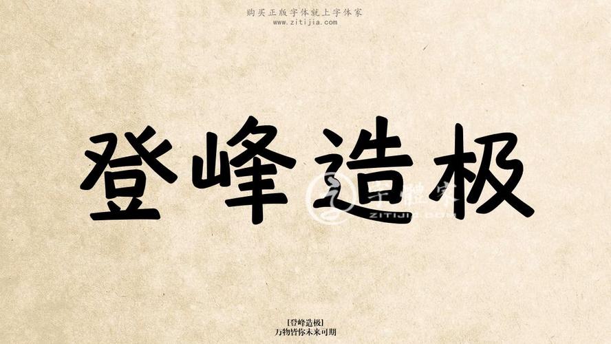 登峰造极万物皆你未来可期在线生成各种成语搜索结果-字体家官网