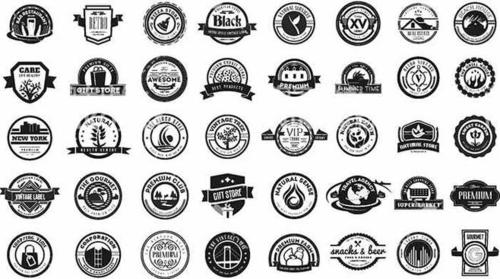80款欧式复古标签徽标logo模板ai&eps&psd素材(3)