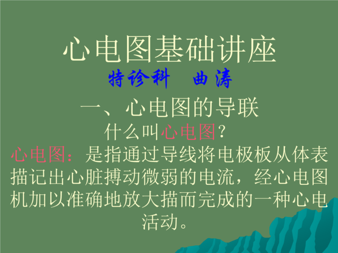 心电图基础讲座.ppt