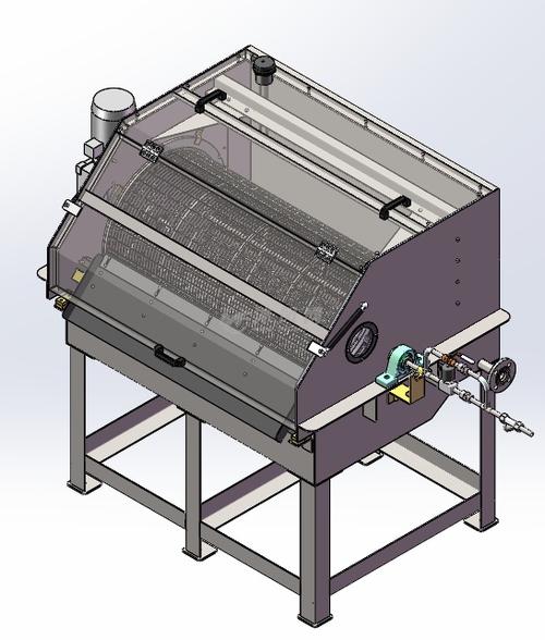外进水微滤机三维建模