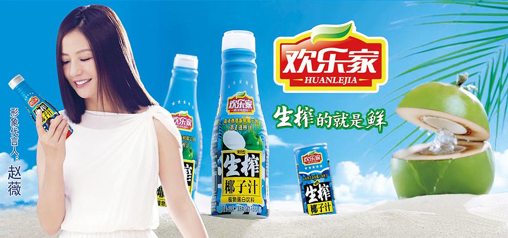 欢乐家生榨椰子汁饮料