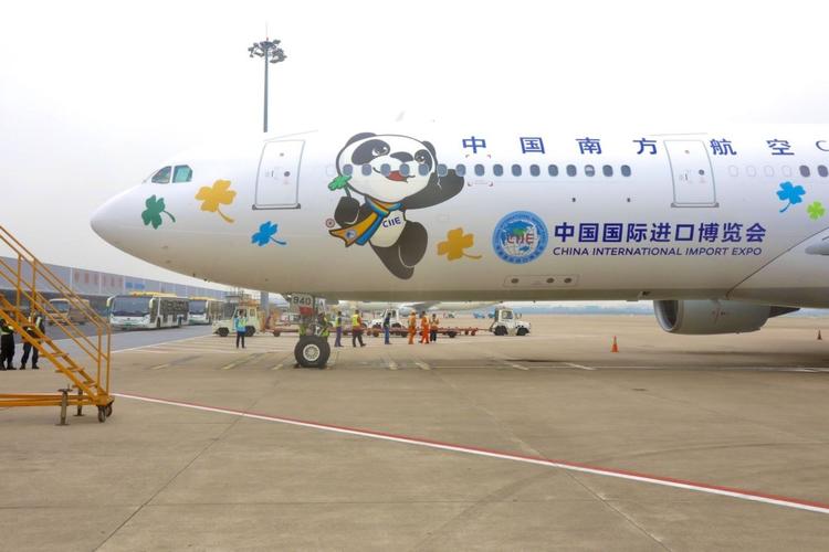 选用了南航旗下的国际远程宽体客机空客a330-300型飞机,采用整机喷漆