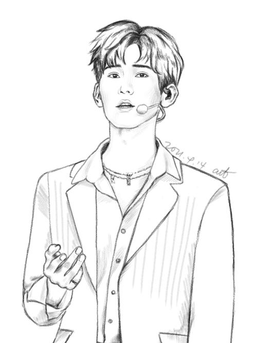 手绘 张真源_张真源_手绘_时代少年团_生日快乐_时代少年团张真源