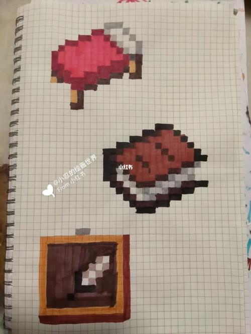 家具篇_家具_我的世界_像素画_我的世界像素画_兴趣爱好_绘画