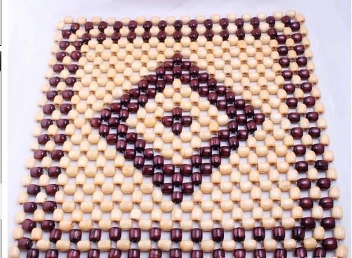 夏季凉垫 汽车坐垫 清爽透气桧木珠坐垫 方垫 珠子坐垫