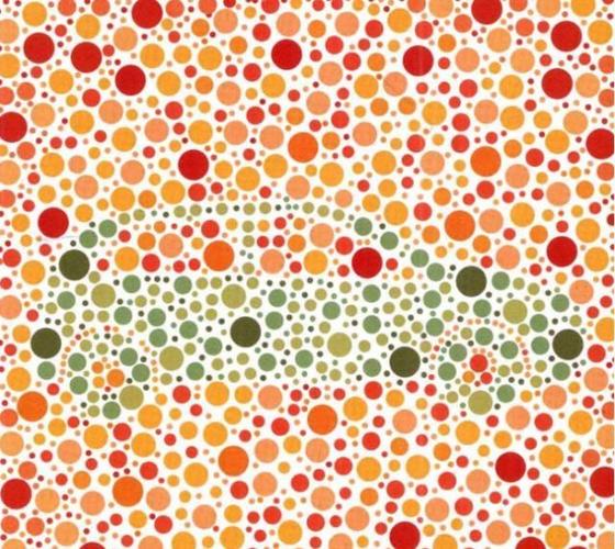 色觉测试:五张色觉测试图,起码认识四张,才算合格!