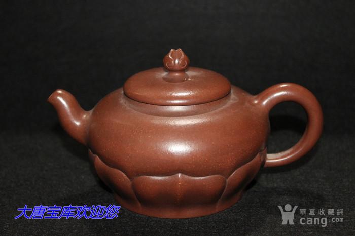 葛陶中紫砂壶全手工 荷花瓣底槽青茶具包浆好老茶壶