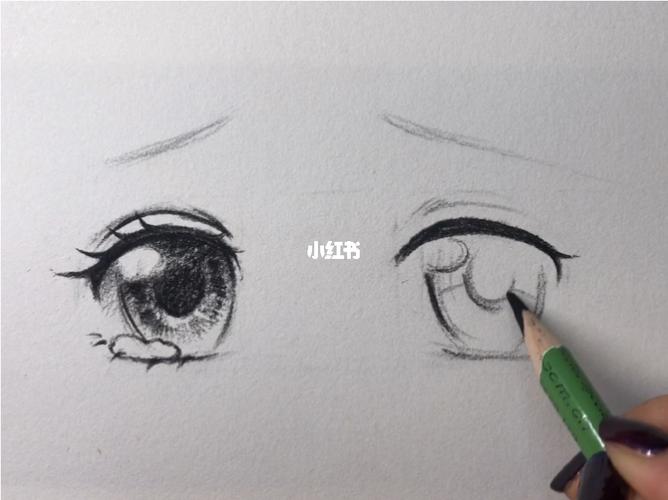 【慢速全过程】手绘可爱女生眼睛画法教程_教程_手绘