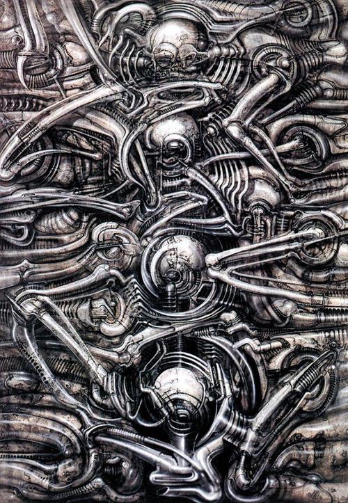 异形之父h.r.giger 黑暗美学插画作品(二) 插画艺术--创意图库