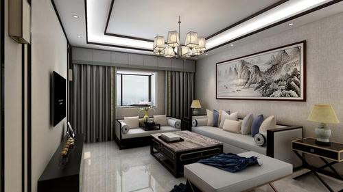 中式风格三居室装修案例,125平米的房子装修多少钱?