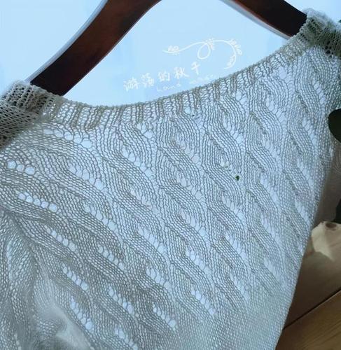 麻花镂空花样开衫毛衣,春秋女款,棒针编织附图解教程