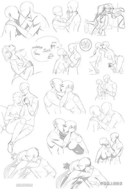 800 人体姿势的参考素材分享! 人物应该怎么画?-动漫
