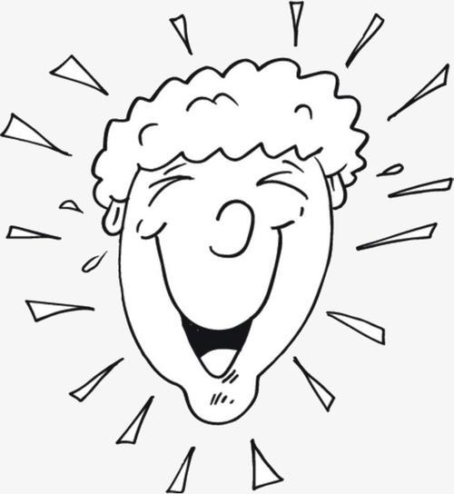 关于大笑的简笔画