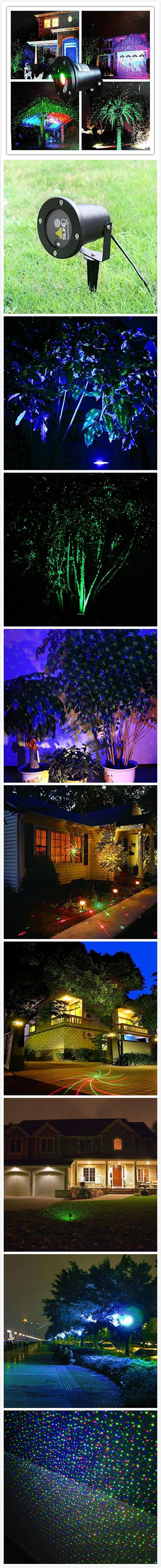 红绿激光投影灯舞台灯光花园激光灯满天星 户外激光圣诞灯