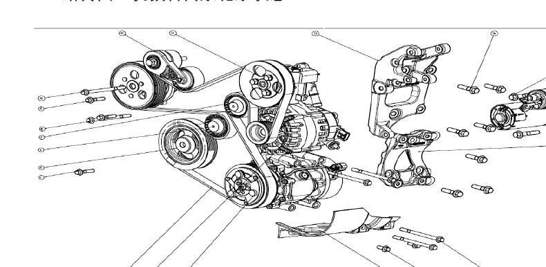 奇瑞瑞虎4g16发动机皮带怎么装求图