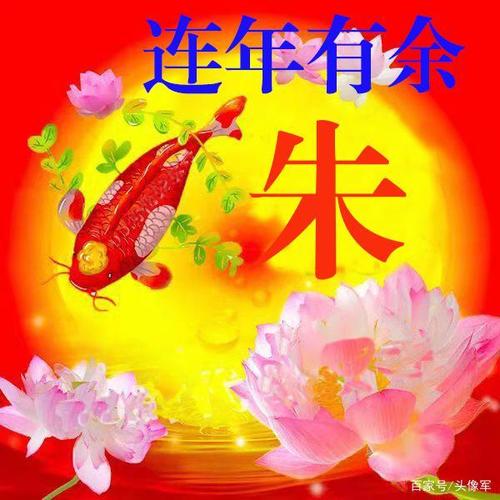 连年有余姓氏头像,得此头像身体健康,富足有余