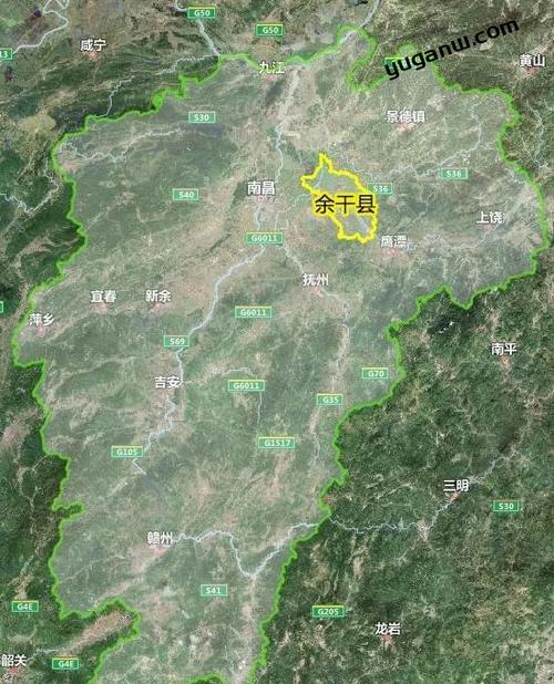 余干县27个乡镇场人口分布图