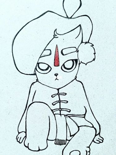 画京剧猫人物_京剧_文化_绘画