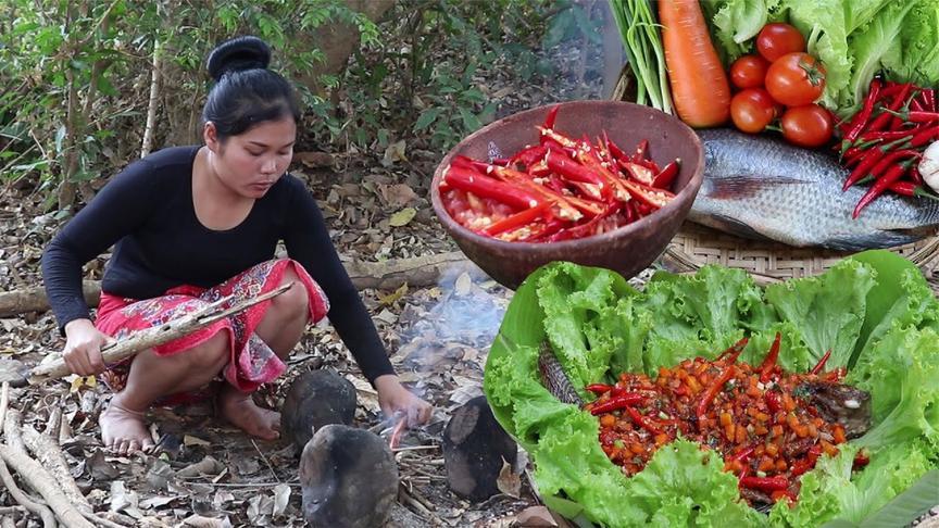 生活在柬埔寨的农村女人,美食美景简单朴实,真让人羡慕
