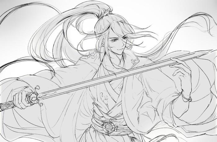 魔道祖师简笔画_简单魔道祖师简笔画