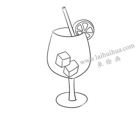 果汁简笔画绘画步骤图示