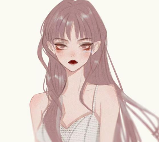 高冷霸气头像女二次元插画超a_二次元_插画_雅莉格丝怎么样_头像_素材