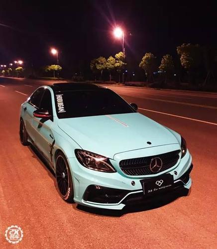 浙江车友丨奔驰c200外观进化,改装之后颜值不输c63 amg