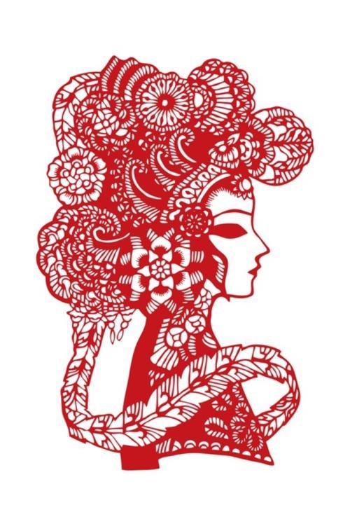 剪纸人物系列图案大全
